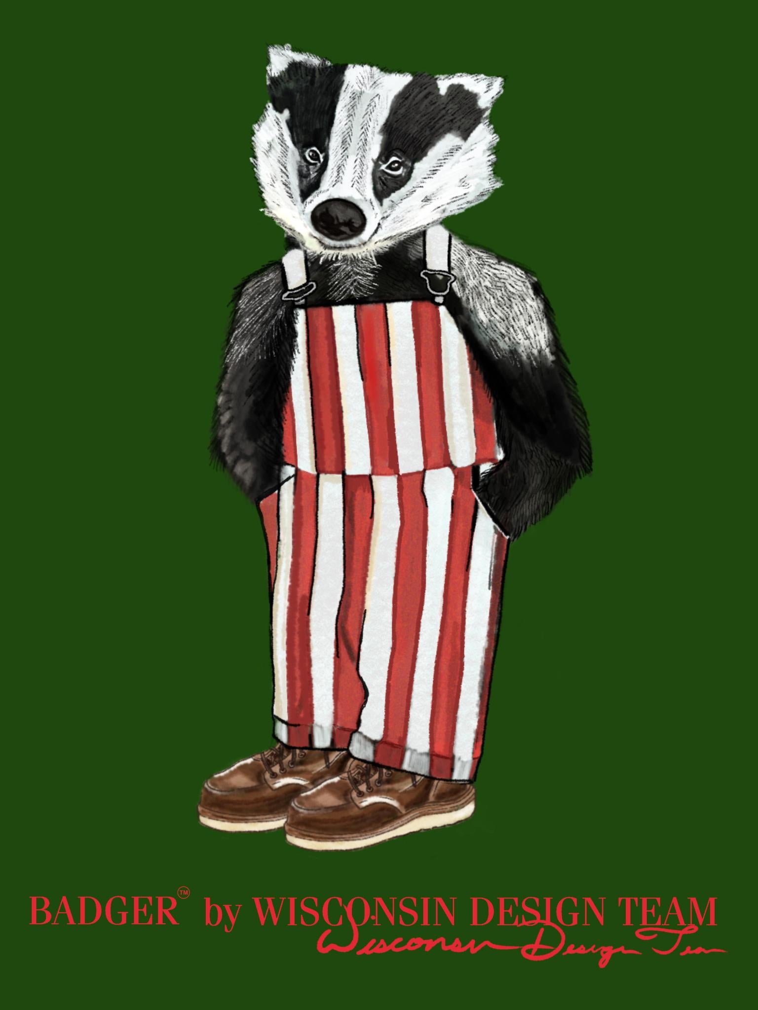 Badger Bear Poster - Wisconsin Design Team