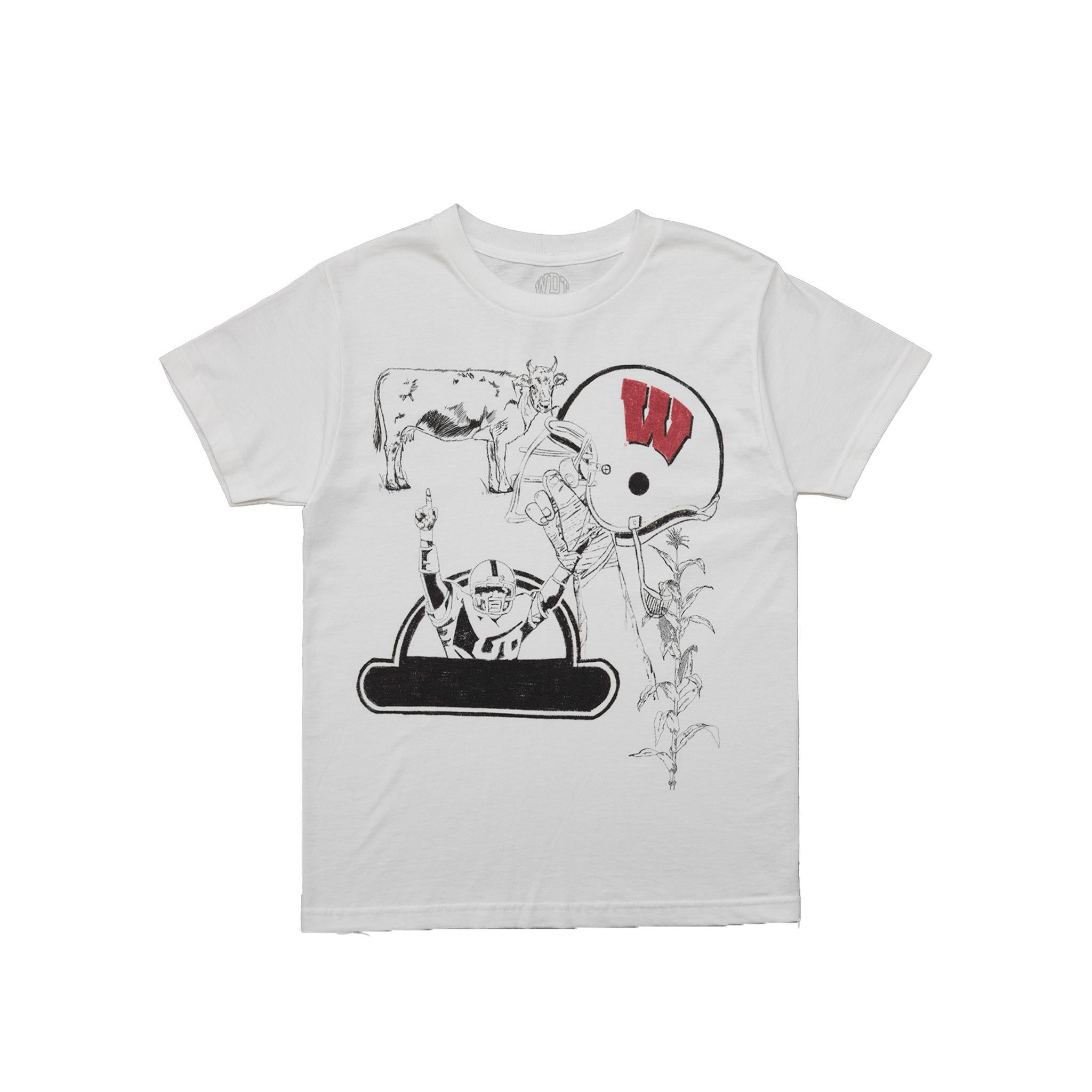 Football Collage Tee - Wisconsin Design Team