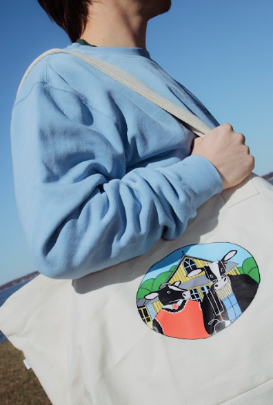 Gothic Cow Tote