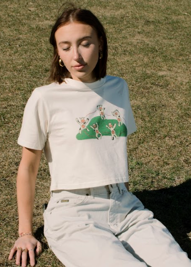 Dancing Cow Baby Tee