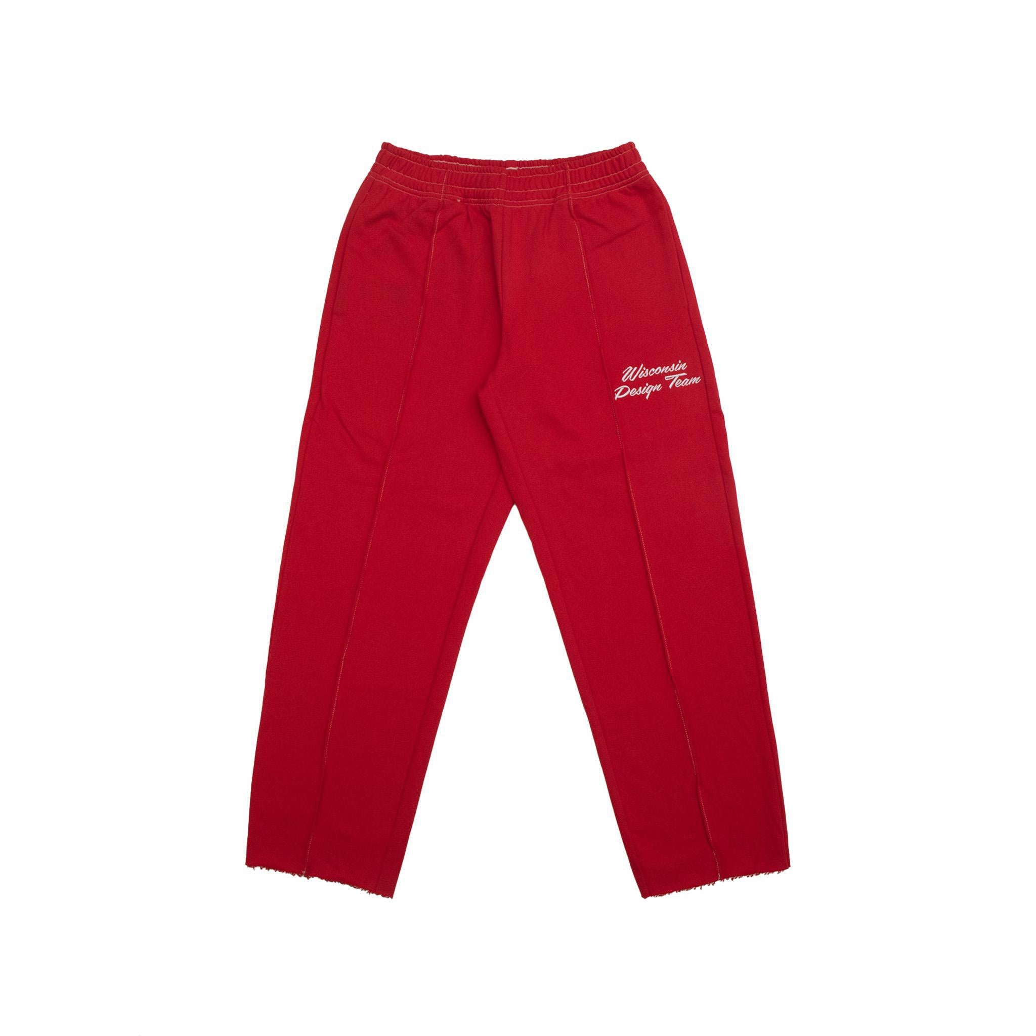 WDT Red Pleated Sweatpants